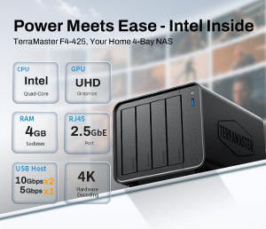 TerraMaster Launches the F4-425 Four-Bay NAS: Opening a New