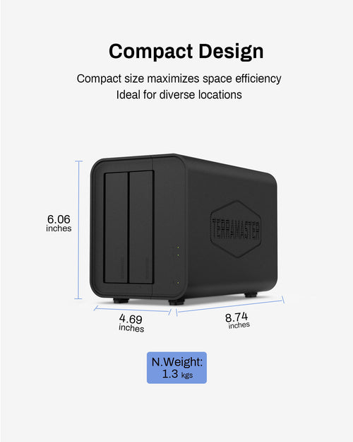 D2-320 2Bay 10Gbps RAID-Speicher