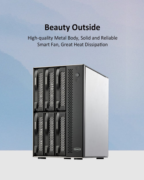 Stockage NAS 6 baies 2,5 GbE T6-423