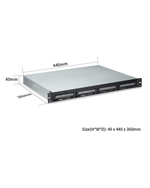 NAS TerraMaster U4-423 à 4 baies, montage en rack, faible profondeur, 2 GbE