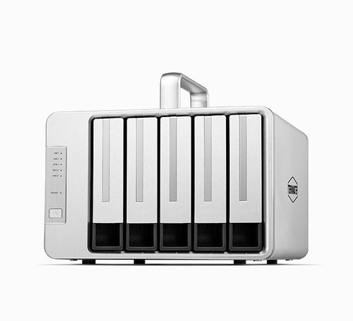 TERRAMASTER D5 Thunderbolt 3 プロフェッショナルグレード 5ベイ外付けハードドライブエンクロージャ RAID 0/RAID1/RAID5/RAID10/JBOD ハードディスク RAID ストレージ (ディスクレス) 
