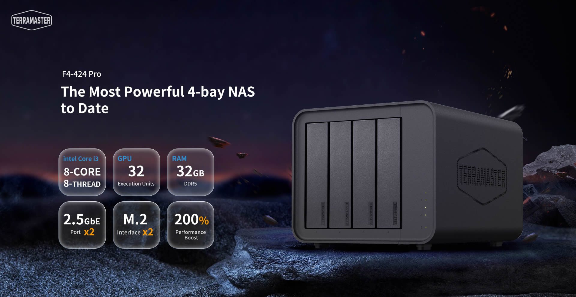 F4-424 Pro 4-Bay NAS