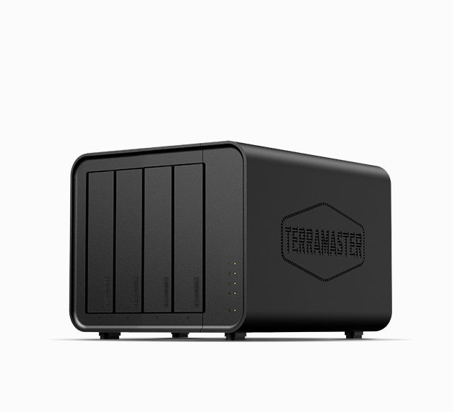 TERRAMASTER F4-424 Max NAS Storage - 4Bay Core i5 1235U 10Cores 12 Threads, 8GB DDR5 RAM, 10GbE Port X2, Network Attached Storage Spitzenleistung für Unternehmen (Diskless)