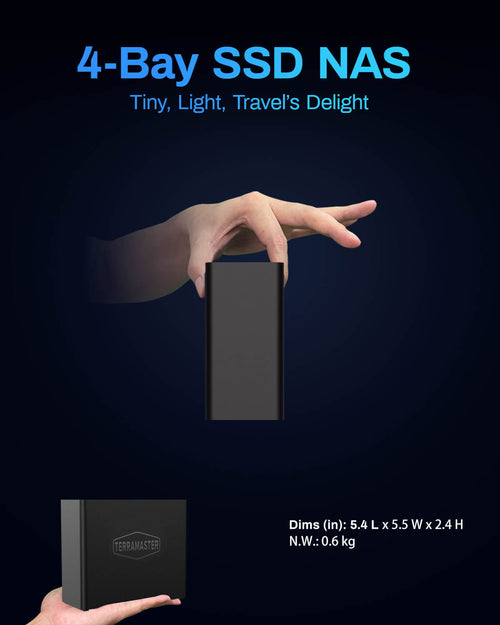 Archiviazione NAS All-Flash a 4 alloggiamenti F4 SSD