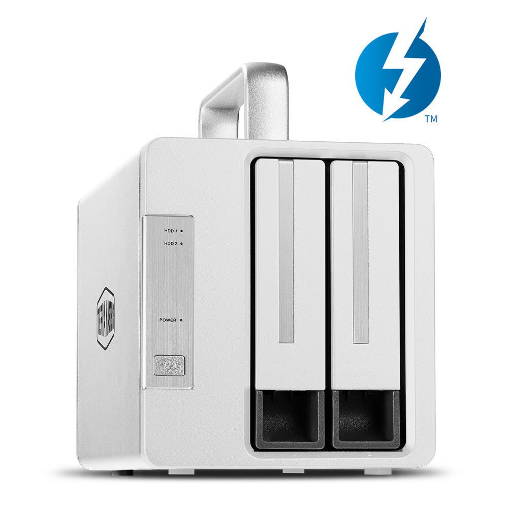 16TB付 TerraMaster TD2 Thunderbolt3 RAID TERRAMASTER TD2 Thunderbolt 3 2-Bay External Hard Drive Enclosure